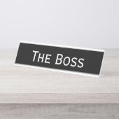 The boss デスクネームプレート (正面)