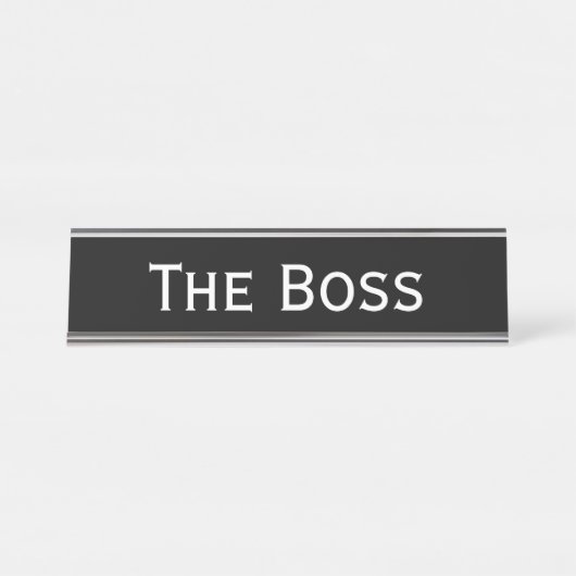 The boss デスクネームプレート (正面)
