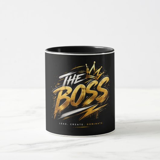 The Boss Crown – Gold Luxury Power Mug 🔥 マグカップ (中央)