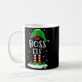The Boss Elf Christmas Family Matching Xmas Group コーヒーマグカップ (左)