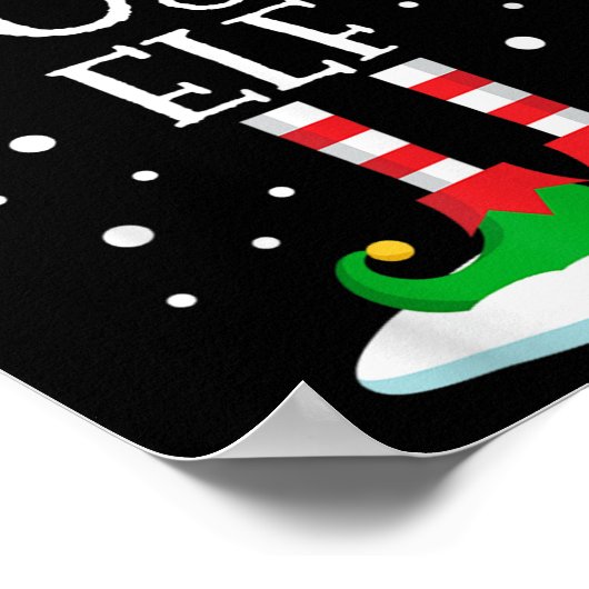 The Boss Elf Christmas Family Matching Xmas Group  ポスター (角)