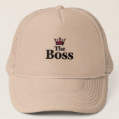 The Boss Neutral Mesh Trucker Hat for Men キャップ (正面)
