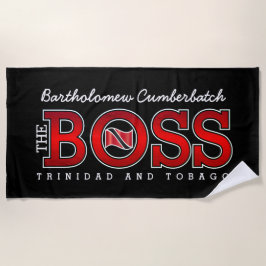 The Boss Trinidad & Tobago ビーチタオル