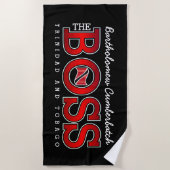 The Boss Trinidad & Tobago ビーチタオル (正面)