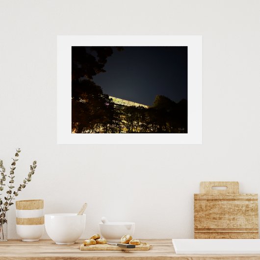 "The Bosuil Stadium by Night" -  ポスター (キッチン)