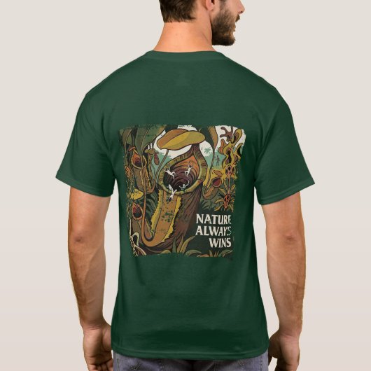 The Botanical Consumption: "Nature Always Wins"  Tシャツ (裏面)
