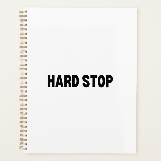 The Boundary Architect | Hard Stop Daily プランナー手帳 (正面)