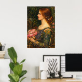 The Bouquet by John William Waterhouse ポスター (ホームオフィス)
