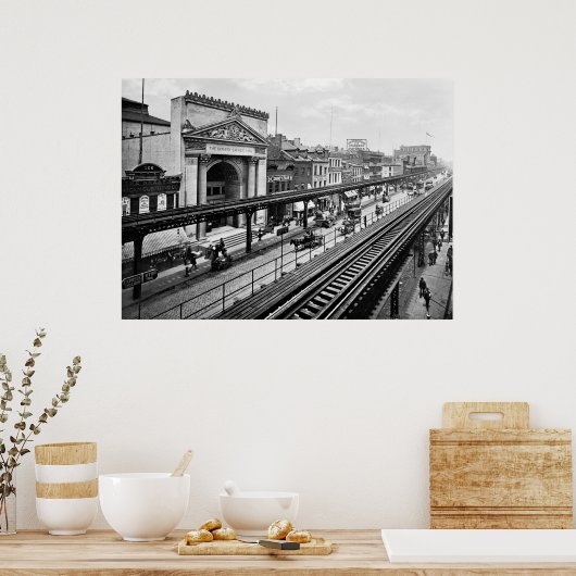 The Bowery, NYC, 1900 ポスター (キッチン)