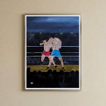 The Boxers Painting by Alfred Fox キャンバスプリント<br><div class="desc">Canvas Print of The Boxers Painting by Alfred Fox.</div>