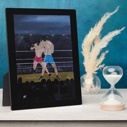 The Boxers Painting by Alfred Fox フォトプラーク (側面)