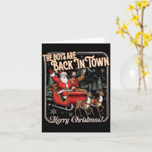The Boys Are Back In Town Christmas Christian Sant カード (黄色い花)