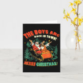 The Boys Are Back In Town Christmas Christian Sant カード (黄色い花)
