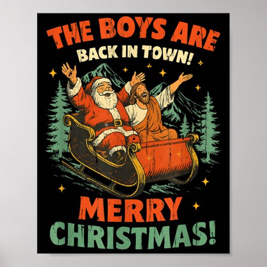 The Boys Are Back In Town Merry Christmas ポスター (正面)