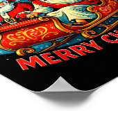 The Boys Are Back In Town Merry Christmas Design  ポスター (角)