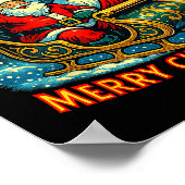 The Boys Are Back In Town Merry Christmas Design  ポスター (角)