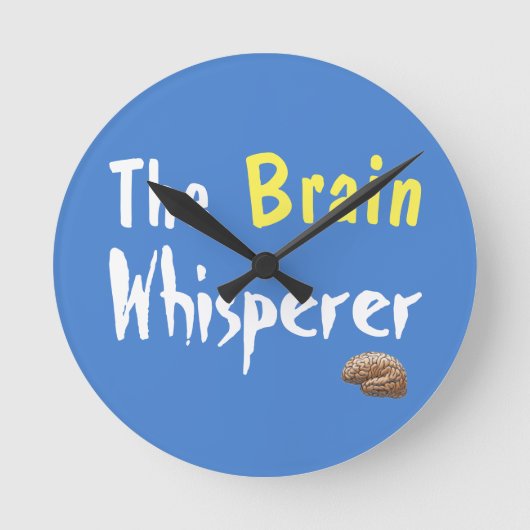 The Brain Whisperer  ラウンド壁時計 (正面)