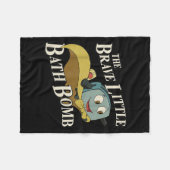 The Brave Little Bath Bomb  フリースブランケット (正面(横))