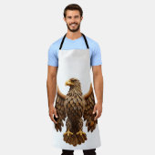 The Bread Eagle: Unique Baked Goods Heraldry Art エプロン (着用した状態)