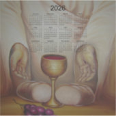 The Bread of Life: Holy Eucharist 2026 Calendar シール (正面)