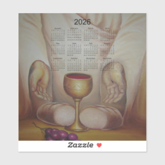 The Bread of Life: Holy Eucharist 2026 Calendar シール