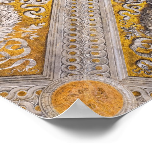 The Bridal Chamber, Ceiling by Andrea Mantegna  ポスター (角)