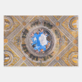 The Bridal Chamber, Ceiling by Andrea Mantegna ラッピングペーパーシート (正面2)