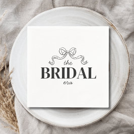 The Bridal Era | リボン・ボウ・スケッチ ウェディングシャワー スタンダードカクテルナプキン