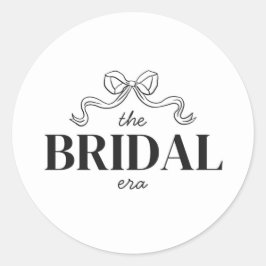 The Bridal Era | リボン+ボウ+スケッチ+ウェディングシャワー ラウンドシール