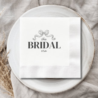 The Bridal Era | リボン・ボウ・スケッチ ウェディングシャワー 縁ありカクテルナプキン