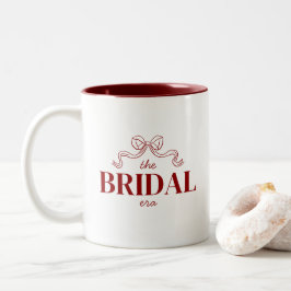 The Bridal Era | 赤いリボンのリボンスケッチ ウェディング ツートーンマグカップ
