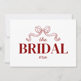 The Bridal Era | 赤いリボンの弓のスケッチ ウェディング 招待状