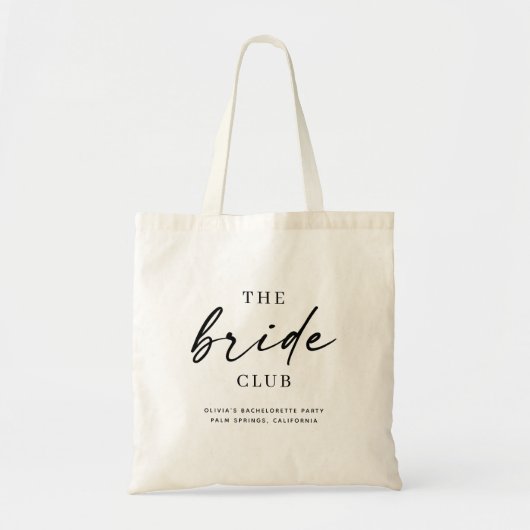 The Bride Club | Bachelorette or Wedding Party トートバッグ (正面)