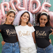 The Bride Elegant Bachelorette Tシャツ