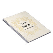The Bride – Gold Frame Wedding Design notebook ノートブック (右側)