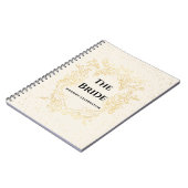 The Bride – Gold Frame Wedding Design notebook ノートブック (左側)