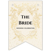 The Bride - Gold vintage framebunting banner バンティングフラッグ (第2の旗)