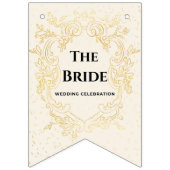 The Bride - Gold vintage framebunting banner バンティングフラッグ (第3の旗)