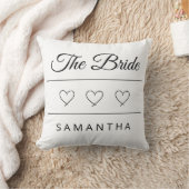 The Bride Personalized Wedding Design クッション (ブランケット)