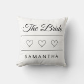 The Bride Personalized Wedding Design クッション (正面)