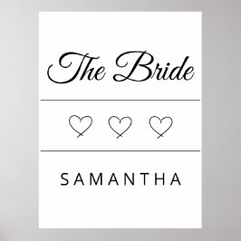 The Bride Personalized Wedding Design ポスター