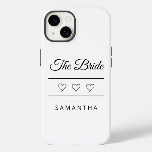 The Bride Personalized Wedding Design Case-Mate iPhoneケース (裏面)