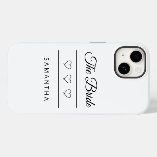 The Bride Personalized Wedding Design  Case-Mate iPhoneケース (裏面 (横))