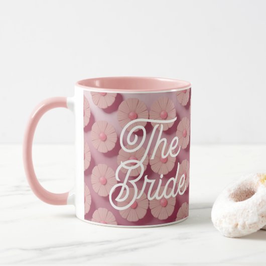 The Bride Pink Daisies Combo Mug マグカップ (ドーナツ)