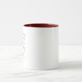 The Bride – Romantic Wedding Mug with Elegant Red マグカップ (中央)