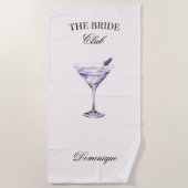 The Bride Social Club ラベンダー カクテル ビーチタオル (正面)