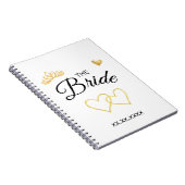 The Bride Wedding Date Elegant Design ノートブック (右側)