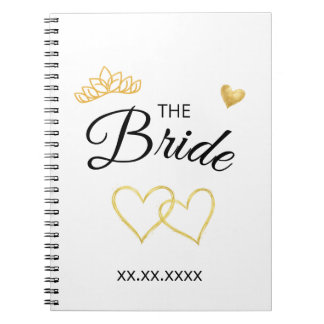 The Bride Wedding Date Elegant Design ノートブック