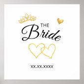 The Bride Wedding Date Elegant Design ポスター (正面)