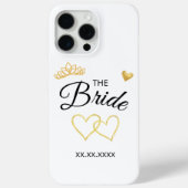 The Bride Wedding Date Elegant Design Case-Mate iPhoneケース (裏面)